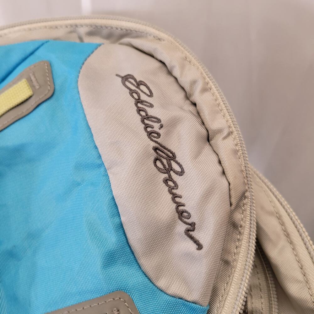 Eddie Bauer Shata Teal, Gray, Lime Adult Backpack - Picture 12 of 13